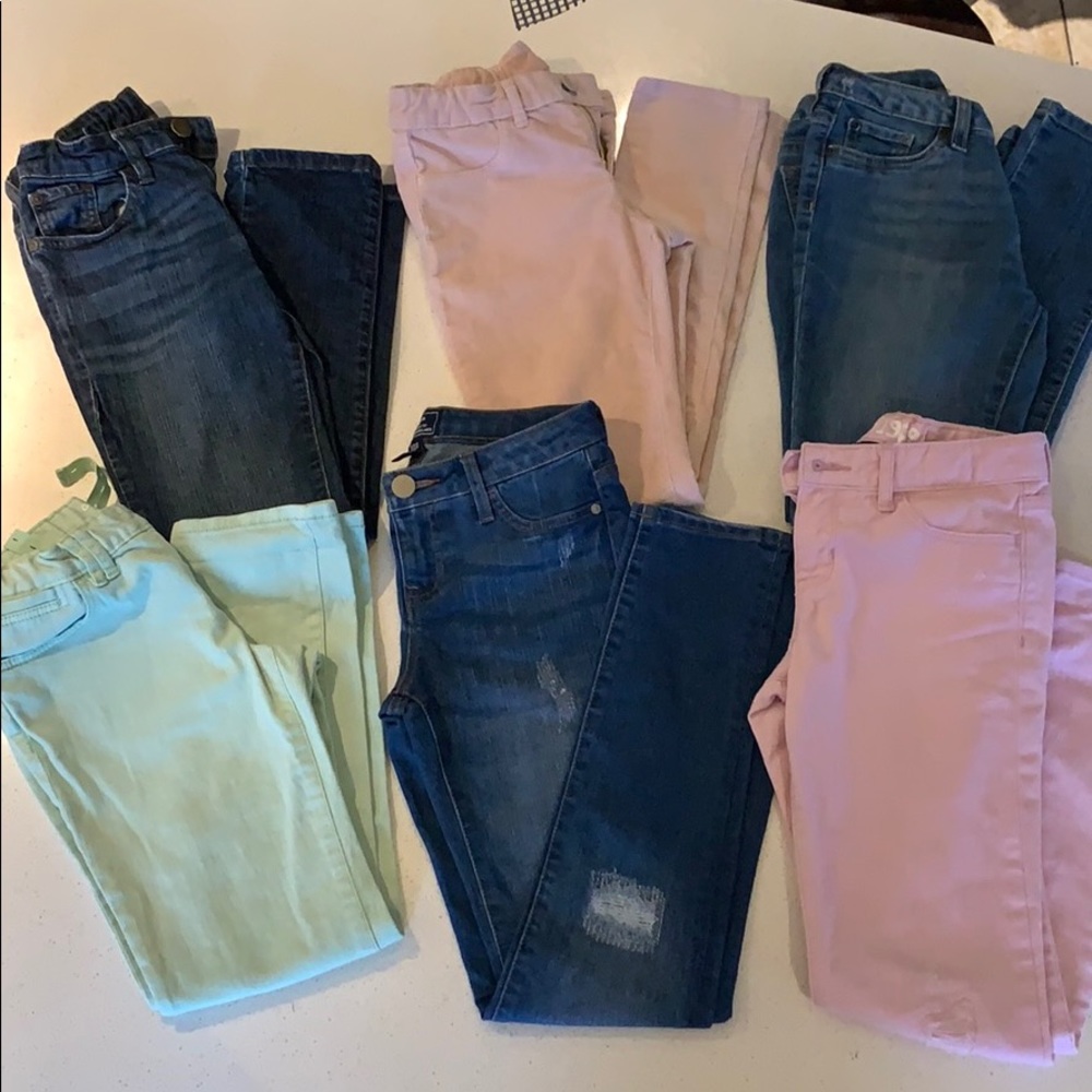 6 Pairs of Gap Pants /Jeans Lot size 10 regular